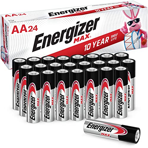 Energizer AA Batteries, Max Double A Battery Alkaline, 24 Count