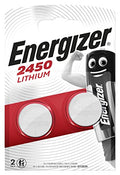 Energizer Battery CR2450 Lithium 2-pak, 235475