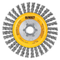 DEWALT DW4925 4-Inch Stringer Bead Wire Wheel/Carbon Steel 5/8-Inch-11 Arbor .020-Inch